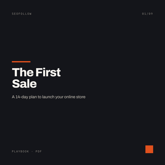 The First Sale — A 14-Day Plan to Launch Your Online Store